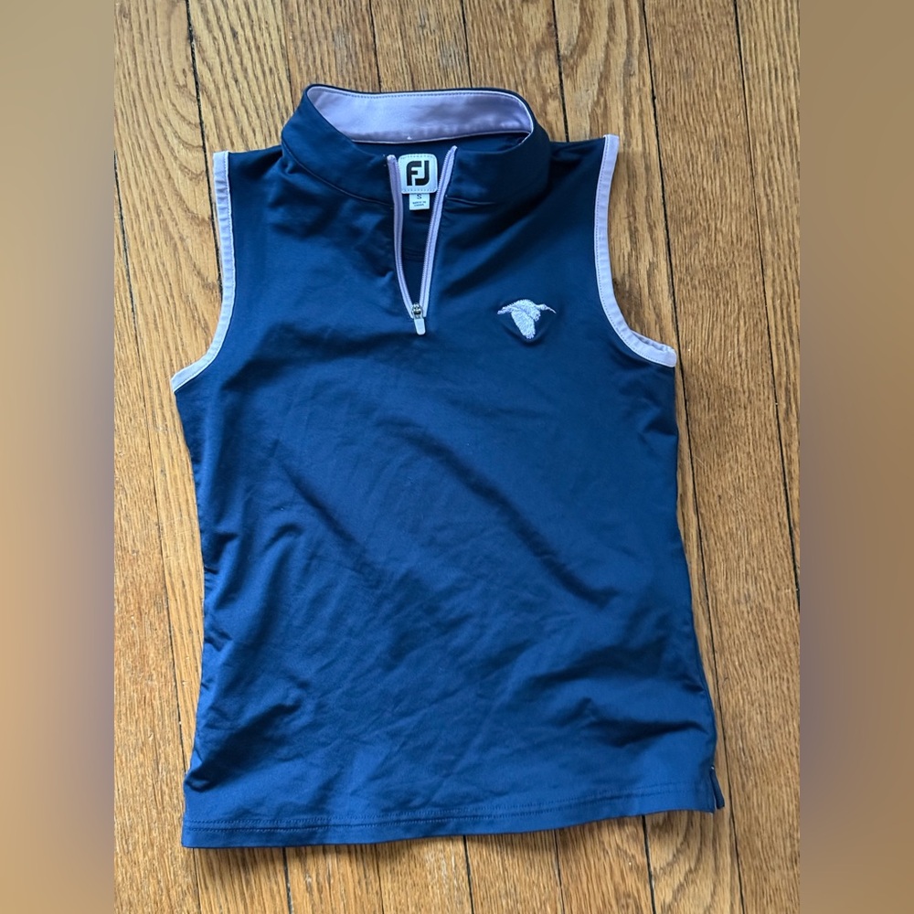 FootJoy Kids Navy Sleeveless Golf Vest - Size Small